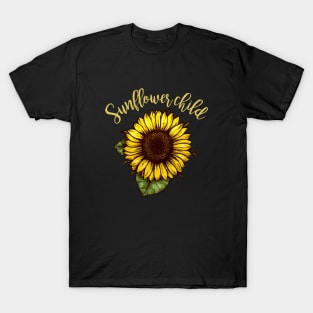 Sunflower Child Yellow Beautiful Daughter T-Shirt